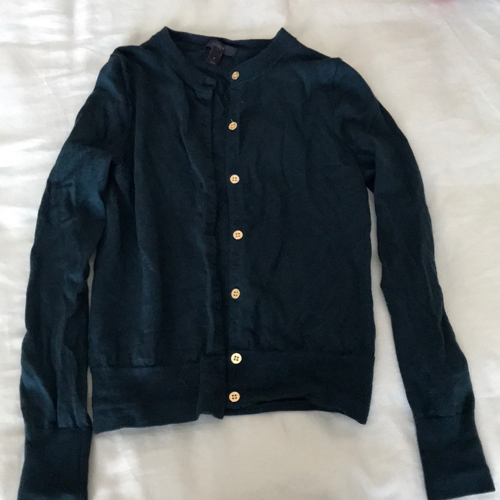 J. Crew emerald green cardigan
